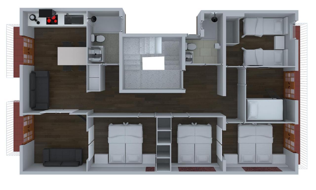 Leilighet Ab Paral-lel Spacious